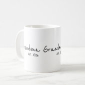 Oma hat neue Oma-Geschenke etabliert Kaffeetasse (Vorderseite Links)