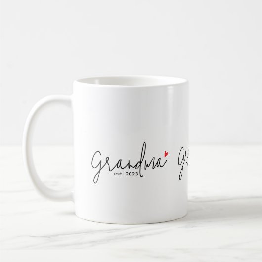 Oma hat neue Oma-Geschenke etabliert Kaffeetasse (Links)