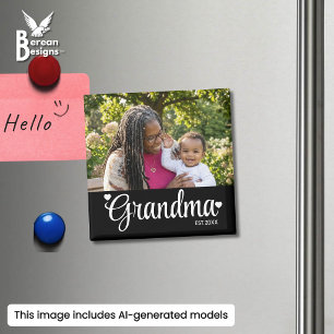 Oma hat neues Oma-Foto-Geschenk gegründet Magnet