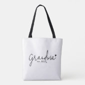 Oma hat neues Oma-Geschenk etabliert Tasche (Rückseite)