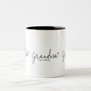 Oma hat neues Oma-Geschenk gegründet Zweifarbige Tasse