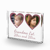 Oma hat rosa Herzen Custom Kinder Foto eingerichte (Rechts)