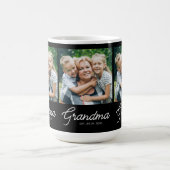 Oma hat Skript Schwarz Foto eingerichtet Kaffeetasse (Mittel)