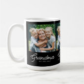 Oma hat Skript Schwarz Foto eingerichtet Kaffeetasse (Links)
