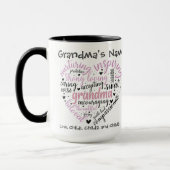 Oma Heart Nurturing Beliebtes individualisierbares Tasse (Links)