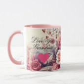 Oma Hearts Liebe Piano Tasse (Links)