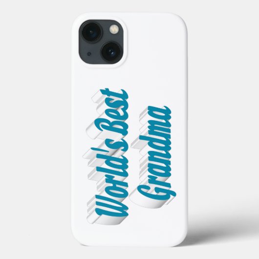 Oma Himmelblau-Typografie Case-Mate iPhone Hülle (Rückseite)