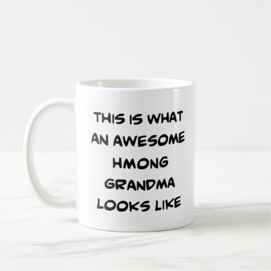 Oma hmong, phantastisch kaffeetasse (Links)