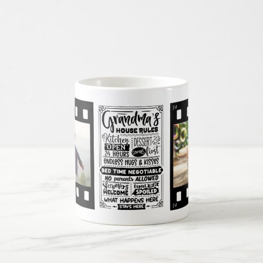 Oma House Rules Foto Template Kaffeetasse (Mittel)