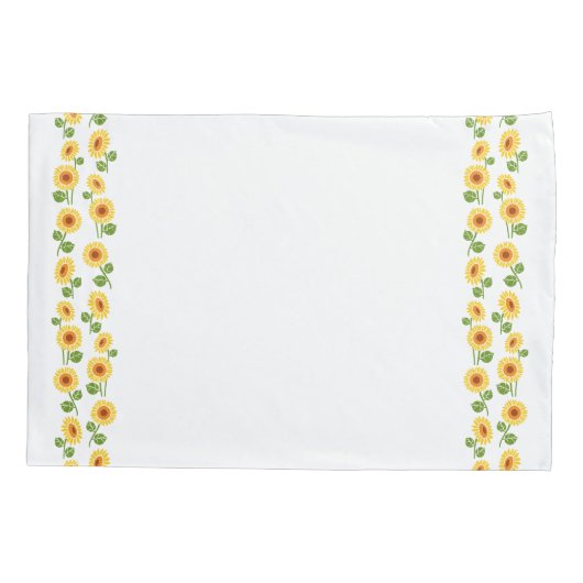 Oma hübsche Sonnenblumen Monogramm CC0293 Kissenbezug (Rückseite)