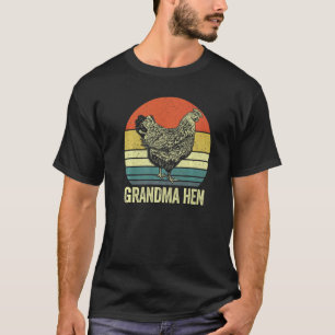 Oma Huhn Henne Oma Retro Bauer Mütter t T-Shirt