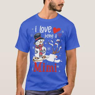 Oma I Liebe als Mimi Snowman Familienfeier T-Shirt