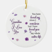 Oma I Liebe Sie Keramik Ornament (Vorne)