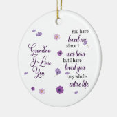 Oma I Liebe Sie Keramik Ornament (Links)