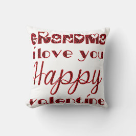 Oma I Liebe Sie Niedliche Kupiden Typografie Valen Kissen