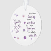 Oma I Liebe Sie Ornament (Vorderseite)