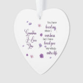 Oma I Liebe Sie Ornament (Vorderseite)
