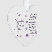 Oma I Liebe Sie Ornament (Vorderseite)