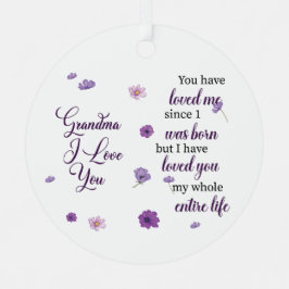 Oma I Liebe Sie Ornament Aus Metall