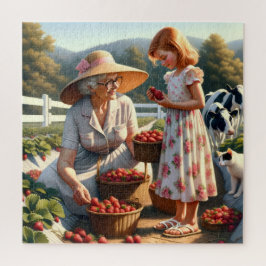 Oma & ich beim Erdbeerpflücken – Sommerfarm-Erinne Puzzle