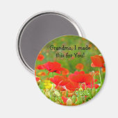 Oma, ich habe das für dich gemacht! Kühlschrankmag Magnet (Vorderseite/Rückseite)