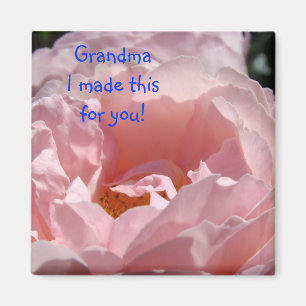 Oma, ich habe das für dich gemacht! Magent Pink Ro Magnet