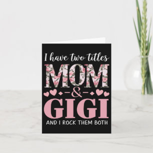Oma ich habe zwei Titel Mama und Gigi 1 Karte