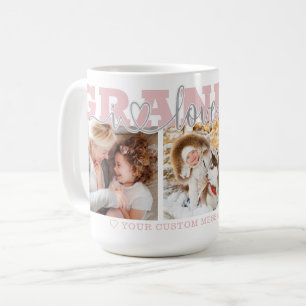 Oma ich liebe dich 3 Fotos Rosa Kaffeetasse