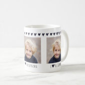 Oma ich liebe dich Elegant Einfach Kaffeetasse (VorderseiteRechts)