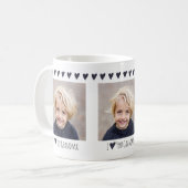 Oma ich liebe dich Elegant Einfach Kaffeetasse (Vorderseite Links)