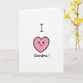 Oma Ich Liebe Dich Karte (Gelbe Blume)