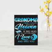 Oma ich liebe vermisse dich im Himmel gib eine gro Karte (Gelbe Blume)