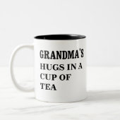 Oma in einer Tasse Tee Valentine Oma (Links)