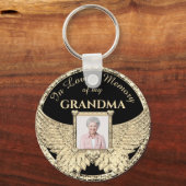 Oma in Love Memory Foto Memorial Schlüsselanhänger (Vorderseite)