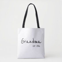 Oma in schwarzer Schrift etabliert