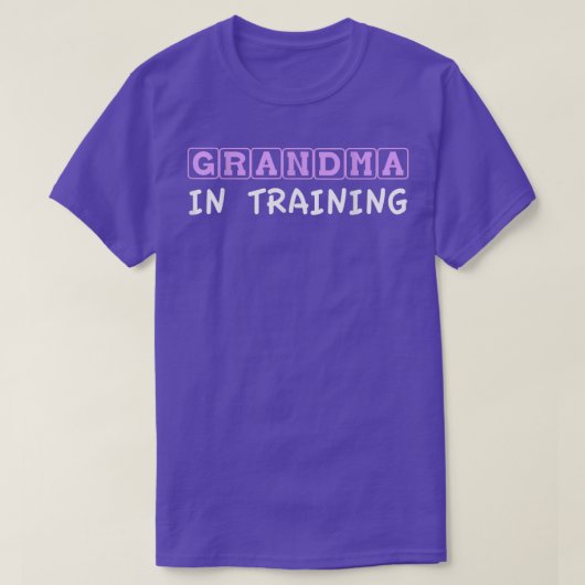 Oma in Training T Baby Announction T-Shirt (Design vorne)