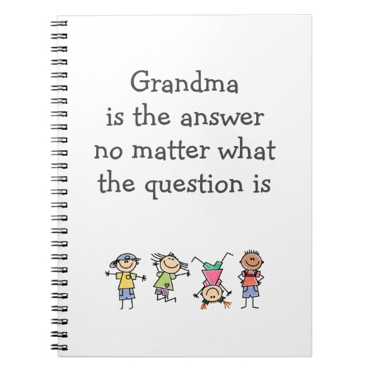 Oma ist das Zitat zum Thema "Kinder mit Spaß" Notizblock (Vorderseite)