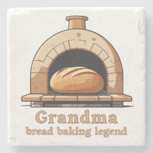 Oma ist eine Brotbacklegende Steinuntersetzer