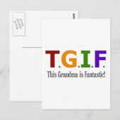 Oma ist fantastisch postkarte (Vorne/Hinten)