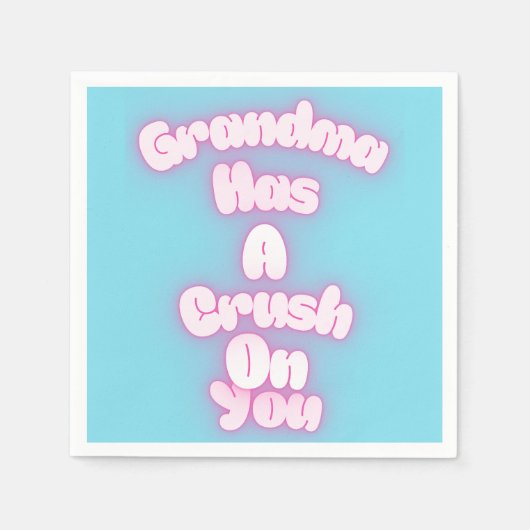 Oma ist in dich verknallt serviette (Vorderseite)