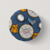 Oma ist Liebesnadel Button (Vorderseite)