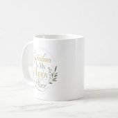 Oma ist mein glücklicher Ort Kaffeetasse (Vorderseite Links)