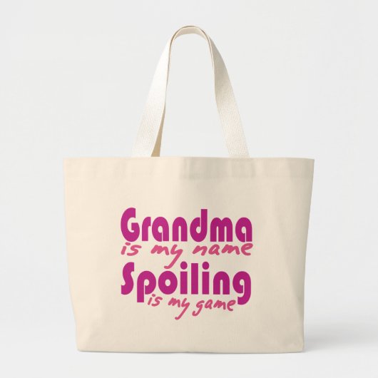 Oma ist mein Name Jumbo Stoffbeutel (Vorne)
