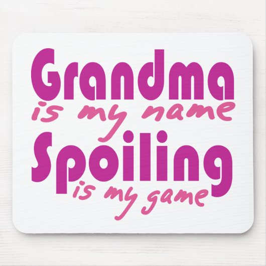 Oma ist mein Name Mousepad (Vorne)