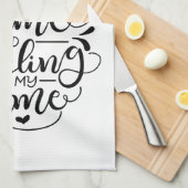 Oma ist mein Name und Verderben ist mein Spiel Küchentuch (Viertel Falte)