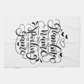 Oma ist mein Name und Verderben ist mein Spiel Küchentuch (Horizontal)