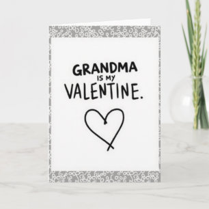 Oma ist mein Valentinskarten-Gruß Karte
