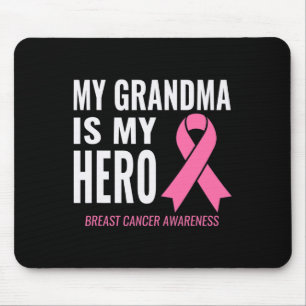 Oma ist meine Heldin - Brustkrebs-Unterstützung Mousepad