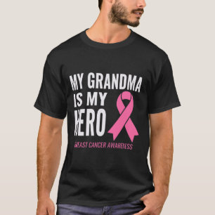 Oma ist meine Heldin - Brustkrebs-Unterstützung T-Shirt