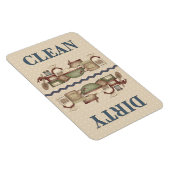 Oma ist sauber/dreckig 4x6 in. magnet (Rechte Seite)